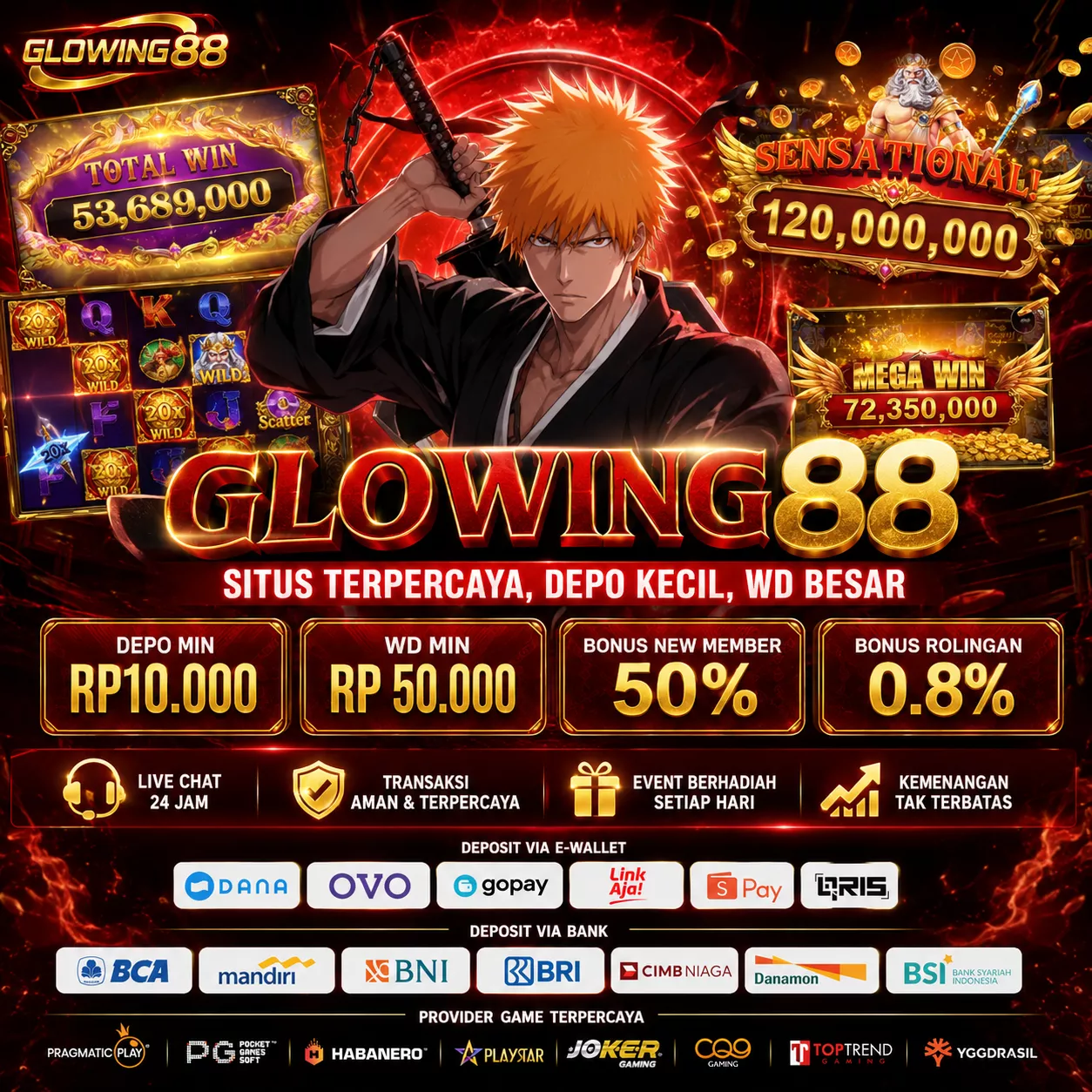 GLOWING88 Banner